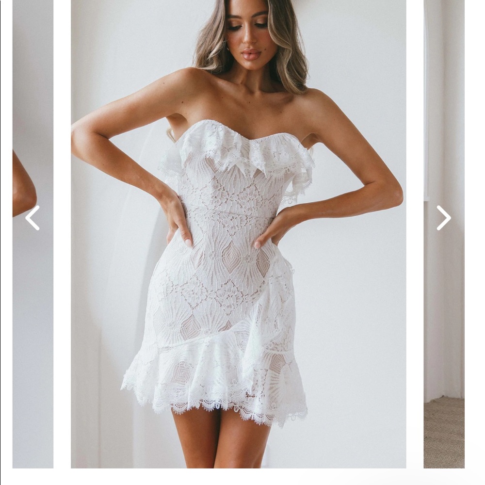 Selfie Leslie September Lace Mini Dress